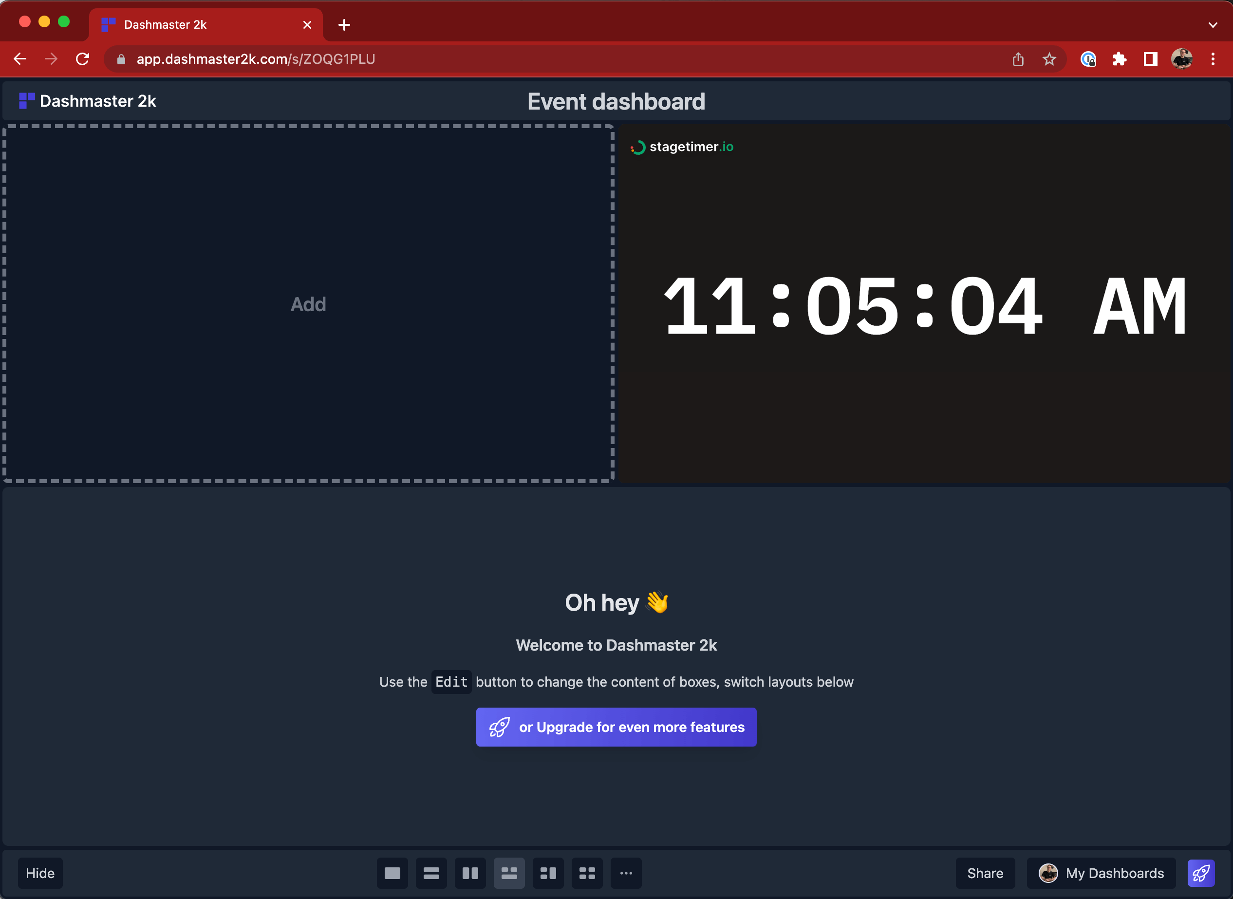 Easy-to-use Dashmaster 2k interface