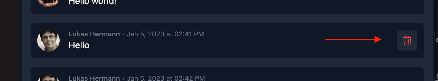 Moderating a chat message